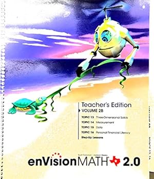 Spiral-bound Texas - EnVision MATH 2.0 - Teacher's Edition - Volume 2B - Kindergarten Book