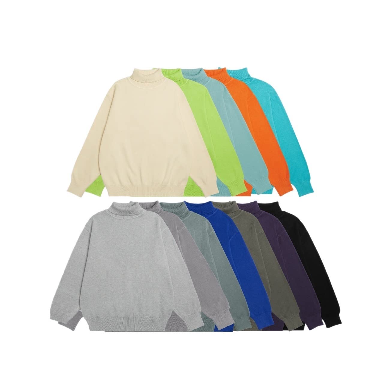 Amazon.co.jp: メンズプルオーバーセーターファッションタートルネック