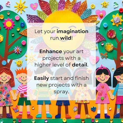 Wolf's Hobby Glue Fine Mist Spray 10oz - Dries Clear, Strong Hold Adhesive, Non-Toxic - Ideal for Arts and Crafts, Scrapbooking, Card Making, Dioramas, School Projects, Puzzles, Paper, Fabric, Wood - Image 6