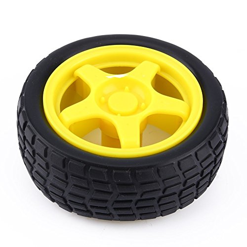 Image of xcluma Smart Car Robot Plastic Dc 3V 5V 6V Drive Gear Motor with Tyre UNO