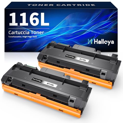 Halloya MLT D116L D116S Compatible Toner Replacement for Samsung MLT D116L D116S to use with Xpress SL-M2835DW M2825ND M2825DW M2885FW M2675 M2675FN M2875FD M2625 M2626 M2676 M2825 (2BK)