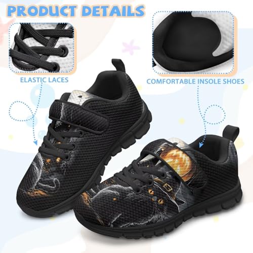 Axolotl Shoes for Girls Kids School Knitted Mesh Sneaker Breathable Lightweight Athletic Running Walking Shoes with Hook and Loops4