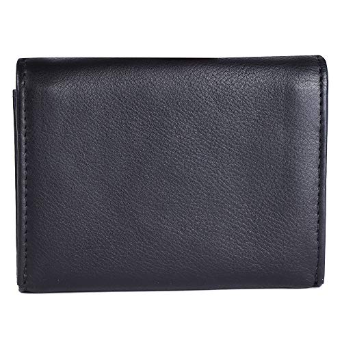Image of Brooklyn Bridge Genuine Leather Card Holder Wallet for Men Nappa Black - Slim RFID Protected Front Pocket Wallet, Stylish Credit & Debit Card Holder for Travel & Daily Use