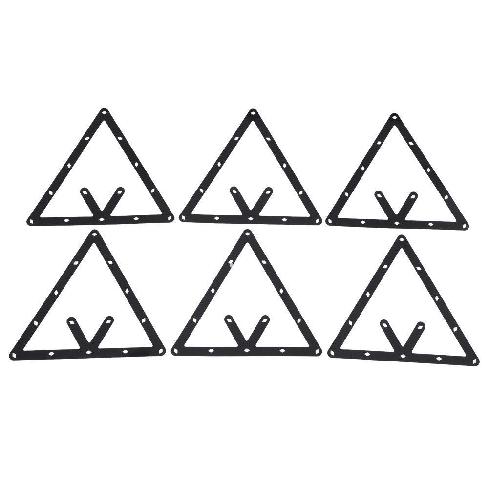 Triángulo Billar, Soporte Triangular 6 Unidades para Bolas de Billar, Accesorio Profesional para Taco de Billar, Rack de Billar para Jugadores en Hogar Bar Club y Torneos