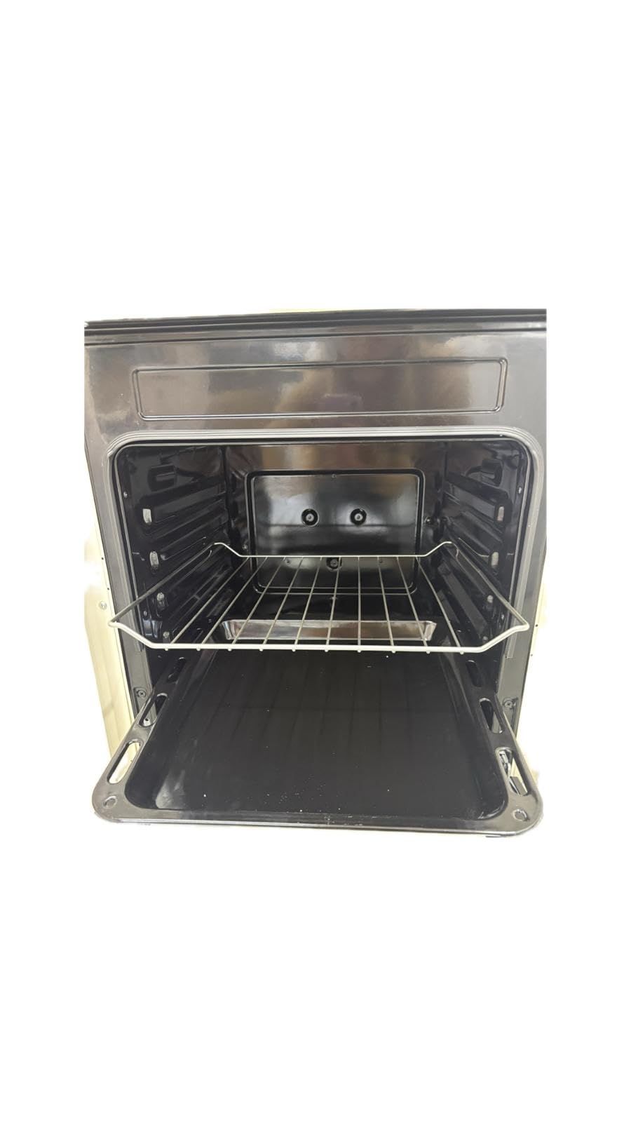 Cucina A Gas 4 Fuochi Con Forno A Gas 50 x 50 cm Colore Beige Rustico Crema Con Coperchio