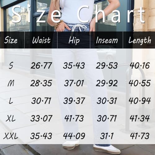 Woman Wide Leg Jeans High Waisted Stretch Drawstring Baggy Jeans Elastic Waist Womens Pull On Jean3