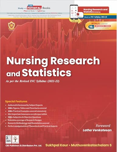 Image of Nursing Research And Statistics As Per The Revised Inc Syllabus (2021-2022) (Pb 2024)
