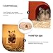 SUPVOX Wooden Hamster Hideaway Hut Natural Pet Nest for Sleeping and Play Safe and Design for Hamsters Gerbils and Mice Promotes Agility and Health