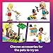 LEGO Friends Pet Accessories Shop Pretend Play Set - Building Toy for Kids, Girls and Boys, Ages 6+ - with 3 Minidolls, Toy Dog, Cat, & Rabbit - Gift Idea for Birthday - 42650