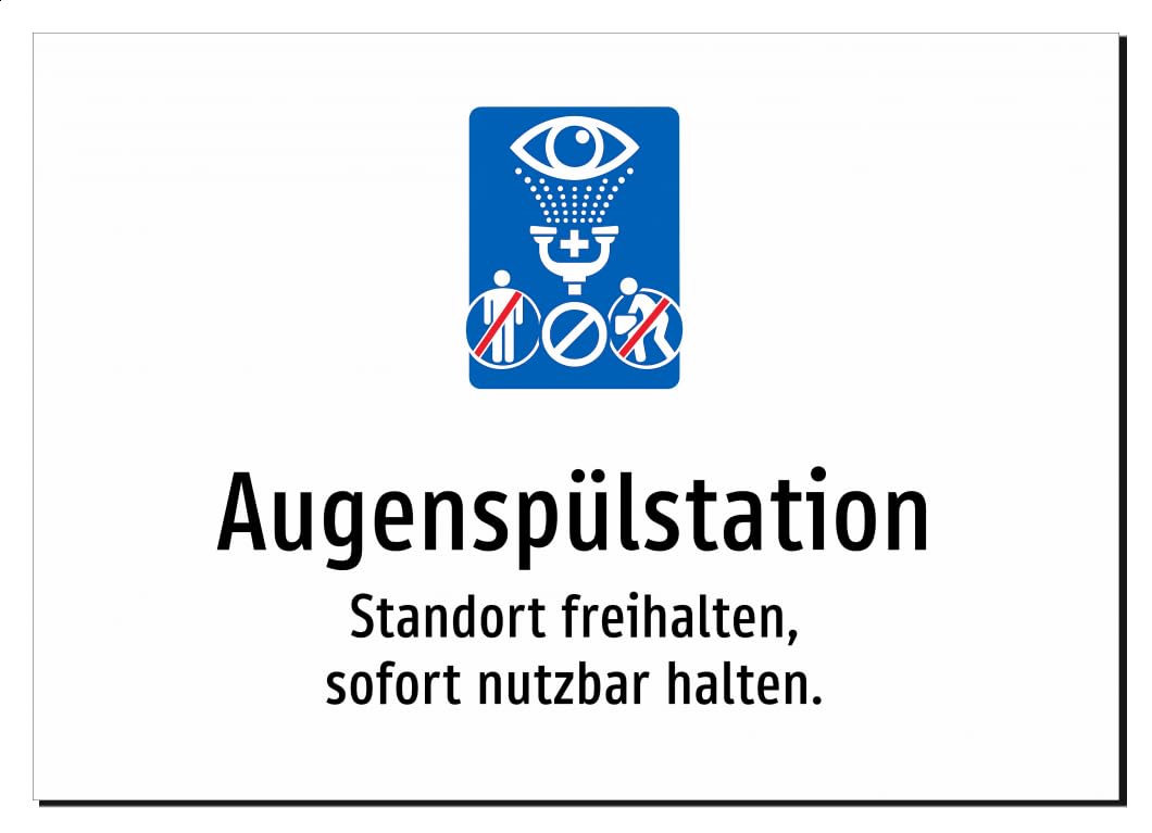 37731-DE-S-08 | Augenspülstation - Standort freihalten, sofort nutzbar