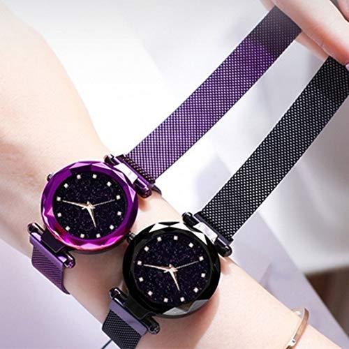 Image of Acnos Premium Casual Black Dial Women's Purple Analogue Watch