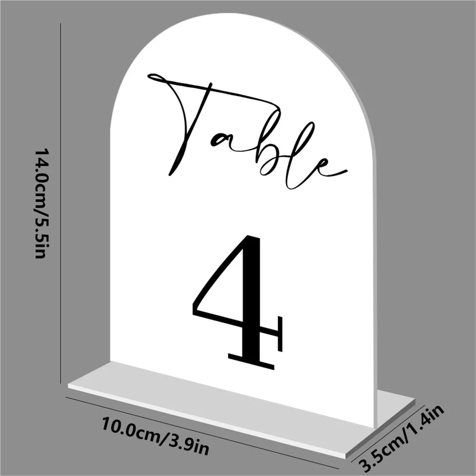 Numeri da tavolo Etichetta da tavolo digitale, numero di matrimonio, sedile personalizzato fai te(White S,Number 1-20)