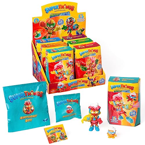SUPERTHINGS Serie Mutant Battle – Colección completa de los 6 Kazoom Kids de la nueva serie Mutant Battle. Cada Kazoom Kid cambia de color y viene con 1 SuperThing y 1 accesorio de combate