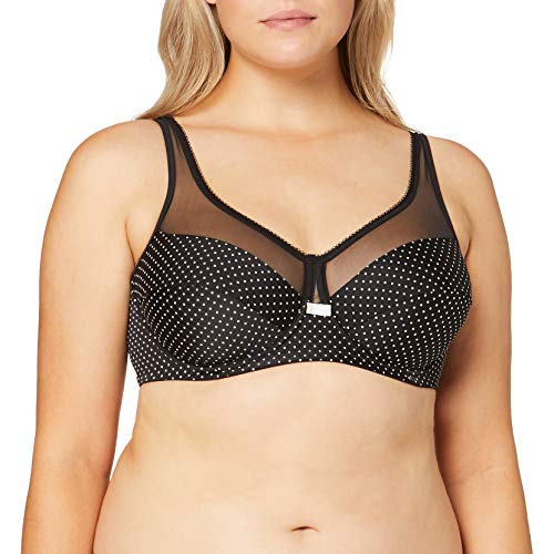 Dim Soutien-Gorge avec Armatures Generous Bra, Imprime Noir Plumetis, 95D Womens