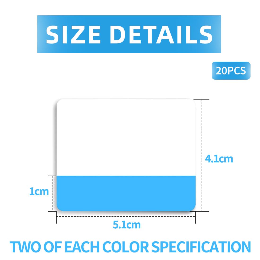 400 Etichette Index Tab 2 Pollici - Adesive Scrivibili, 10 Colori Neon Per Organizzazione