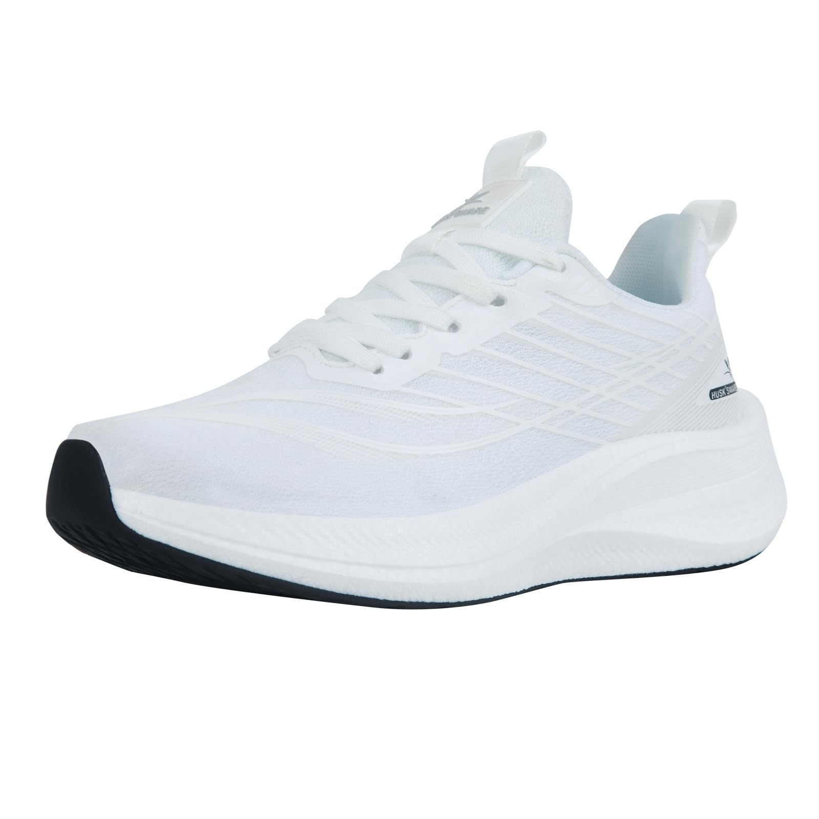 HUSKSWARE Herren Laufschuhe – Leichte Thick‑Sohle Sportschuhe mit Elastischer Eva‑Dämpfung & TPU Fußgewölbe‑Support – Ideal für Urbaner Alltag, Büro, Joggen & Fitness