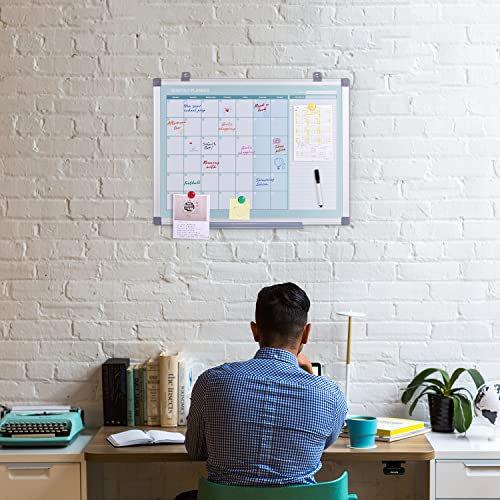 Makello Magnetic Dry Erase Calender Whiteboard Monthly For Home, Bedroom, Office, Classroom, 24X18 Inches #TOP5
