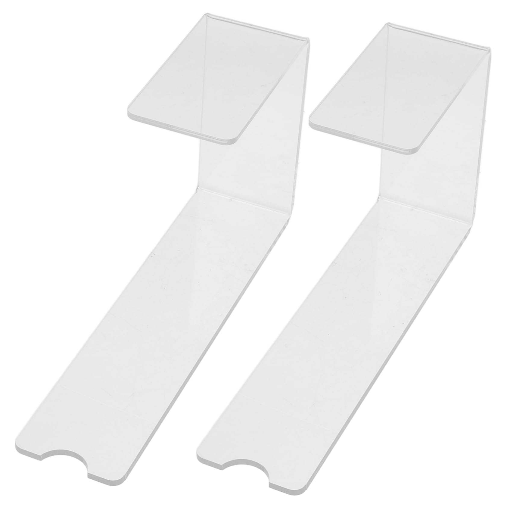 Levemolo Stackable Shoe Rack Stretcher 2 Pack Acrylic Shoe Display Case for Retail Store Home and Mall