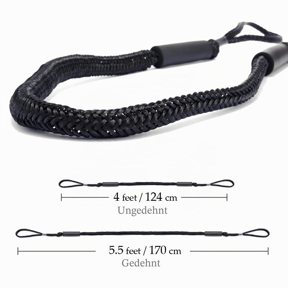 Bungee Dock Line Festmacher Seil für Boote Dock-Leine Bungee-Dock-Leinen Bungee-Schnüre Kajak Bootsankerzubehör Strecken 4 Pack