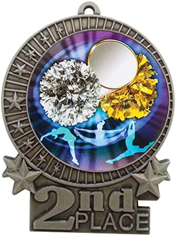Express Medals 1 to 50 Packs Engraved Personalized Custom 3 Inch Cheerleading Medals Trophy Award with Neck Ribbon Medal Trophies Gift Prize Awards Gift XMDMY413