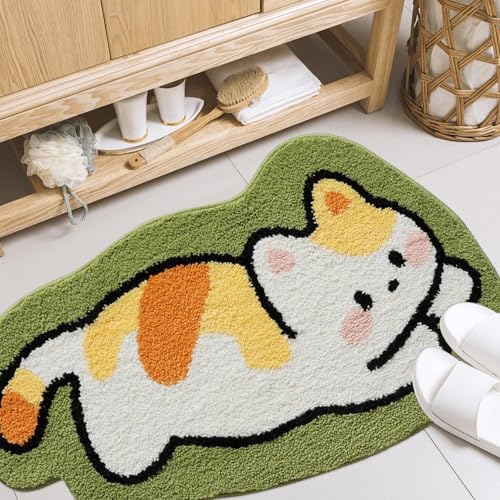 Tapis de bain pour chat extra absorbant et doux lavable en machine 50x81 cm