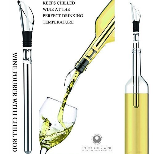 Buy Vine Chiller, stainless steel wine chiller cooler rod. Iceless 3