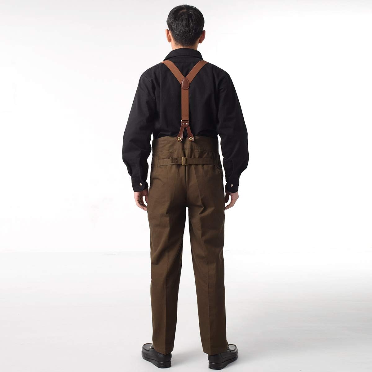 BPURB Herren Viktorianische Hose Cosplay Kostüm Vintage Steampunk Gothic Punk Hose