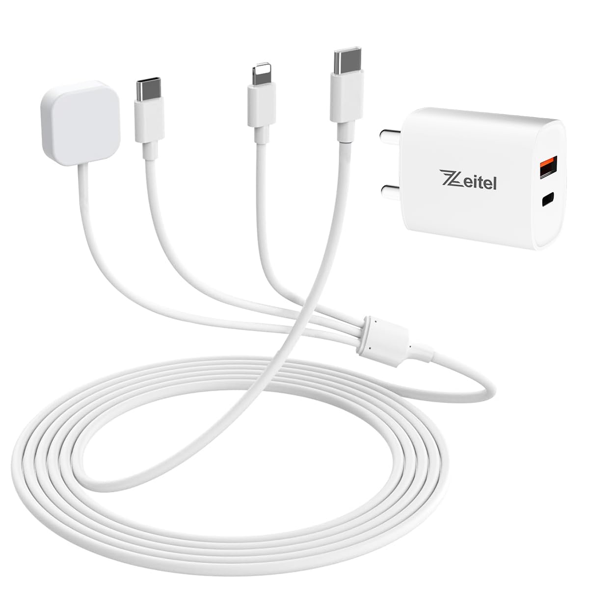 Zeitel ® 20W Adapter & 3 in 1 Charger, A pple Watch Charger for A pple Watch Series 1-10/SE1/SE2/Ultra, Type C Charger for 16/15/Pro/Max/Samsung, A pple Charger for 14/13/12/11/mxa/x/, Airpods pro/1/2 (B0CR6FPG53) Amazon Price History, Amazon Price Tracker