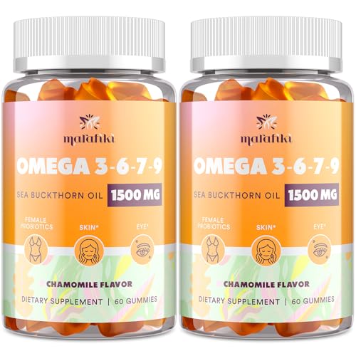 Omega-7 Sea Buckthorn Oil Gummies, Omega 3 6 ...