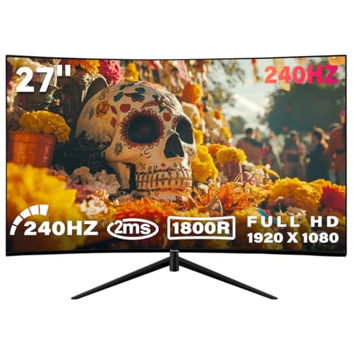 Image of 27 inch Gaming Monitor-240Hz Refresh Rate，178Wide Viewing Angle,3000:1 Contrast,VA Panel,