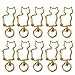 10pcs Cat Métal Pivotant Fermoirs Homard Fermoir Crochet Snap Keychain Faire des Bijoux Detachable (Color : GD)