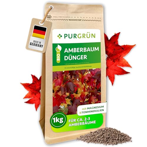 Purgrün® Bio-Amberbaum-Dünger 1 kg – Organisch-mineralische...