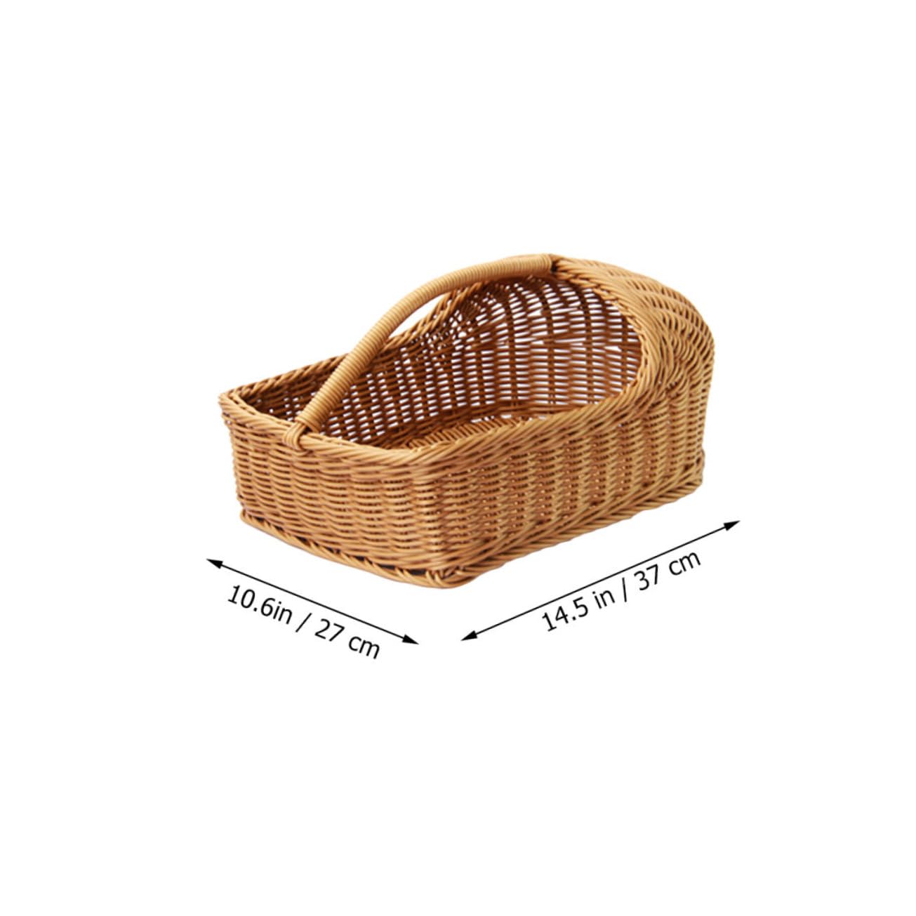 OFFSCH Convenient Slipper Container Handheld Wicker Shelf Baskets for Entryway