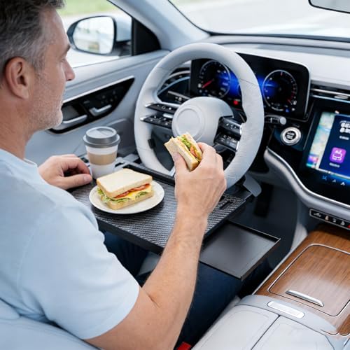 Support de tableau de bord de voiture avec tablette bureau réglable - 3