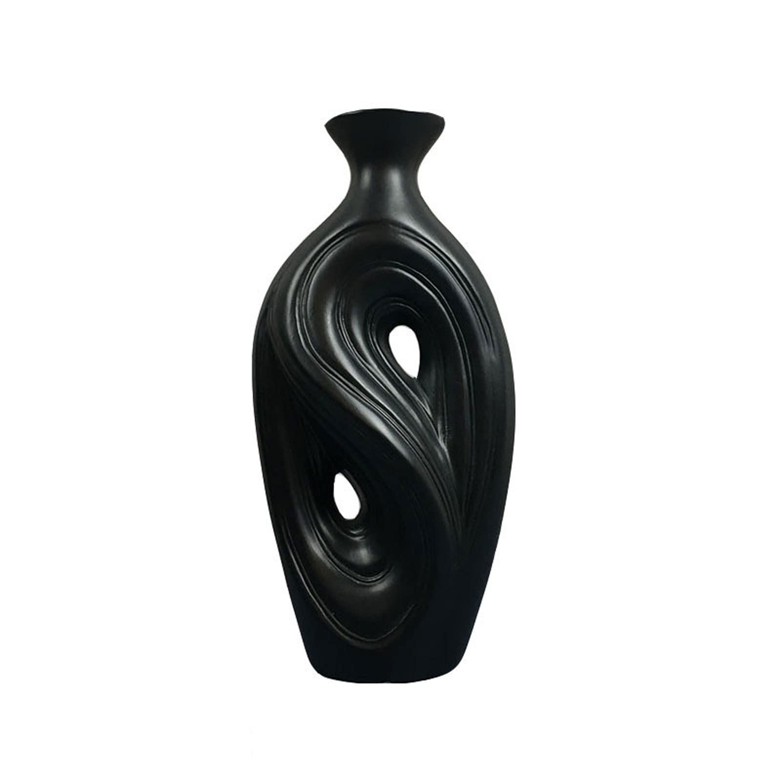 Vase en céramique moderne pour sublimer votre salon avec des fleurs séchées