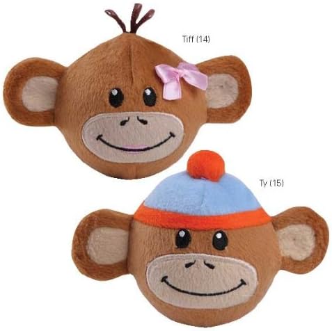 Zanies Monkey Business Squeaker Ball Ty Pet Toy