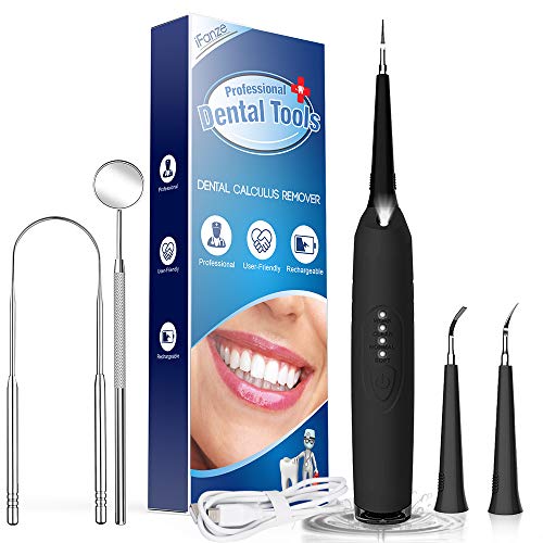 Dental Tools, Teeth Calculus Remover, Electric Tartar Scraper Plaque Remover Stainless Steel Dental