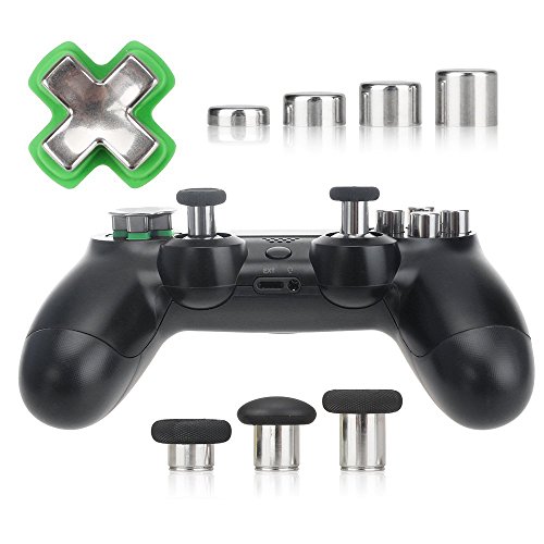 MOSTOP PS4 Controller Thumbsticks Replacement Parts Buttons Thumb Stick Joystick Replacement for Playstation 4 Controller (31 Pcs)