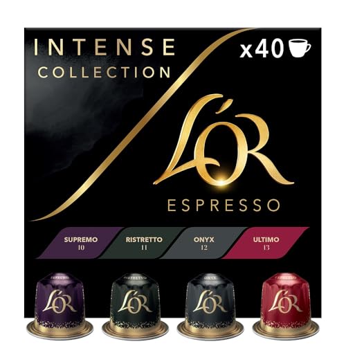 L'OR Espresso Colección Intenso | Intensidades 10-12 | 40 Cápsulas Compatibles Nespresso (R)* | Amazon Exclusive