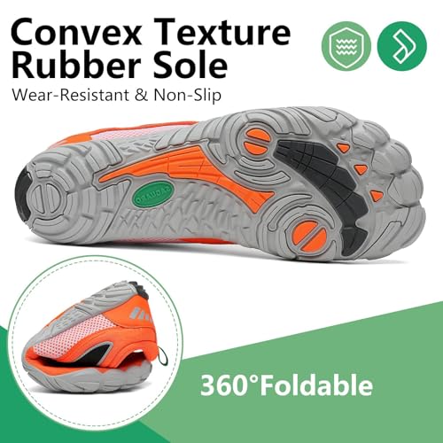 Image of SAGUARO Womens Mens Barefoot Shoes Minimalist Trail Runner Wide Toe Box Zero Drop Outdoor Cross Training Shoe