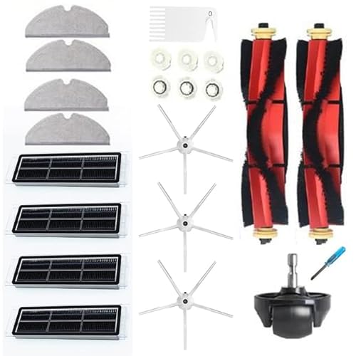 Ensemble de filtres à brosse latérale pour Xiaomi Roborock S6 S60 S65 S5 MAX T6 aspirateur accessoires de remplacement brosse de nettoyage (Color : Package 6)