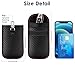 Tuulin 2 Pack Faraday Key Fob Protector, RFID Key Fob Protector Pouch, Faraday Bag Anti-Theft RFID Blocking EMF Cage for Keyless Car Key