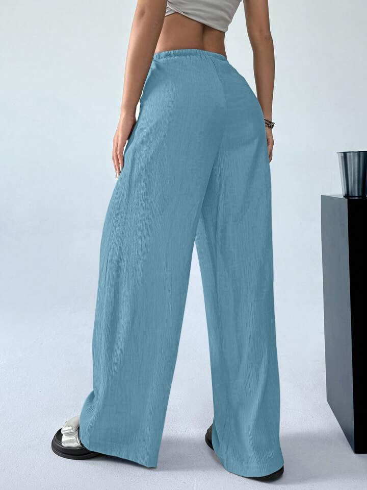 Image of GRECIILOOKS High Waist Trousers for Women - Flared Korean Style Formal Pants | Elegant Workwear for Office, College & Events (Available in Plus Size)