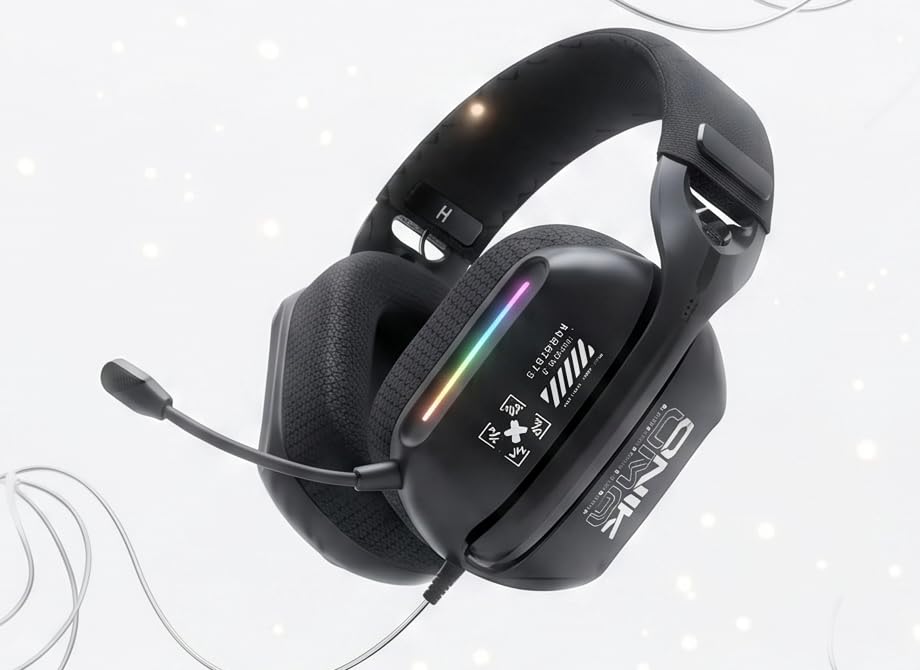 GT808 Wireless Gaming Headset with Mic, Over-Ear Headphones, Tri-Mode 2.4 GHz Wireless, Bluetooth 5.3 and 3.5 mm Wired, 40 mm Drivers, Detachable Mic, for PC, Laptop, Console and Mobile-image-0