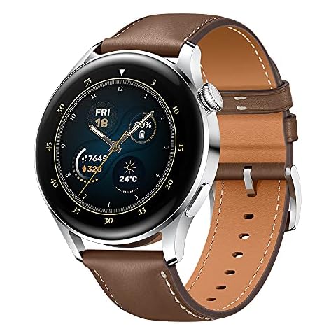 Huawei Reloj 3 Pro con Correa de Cuero Marrón Cover