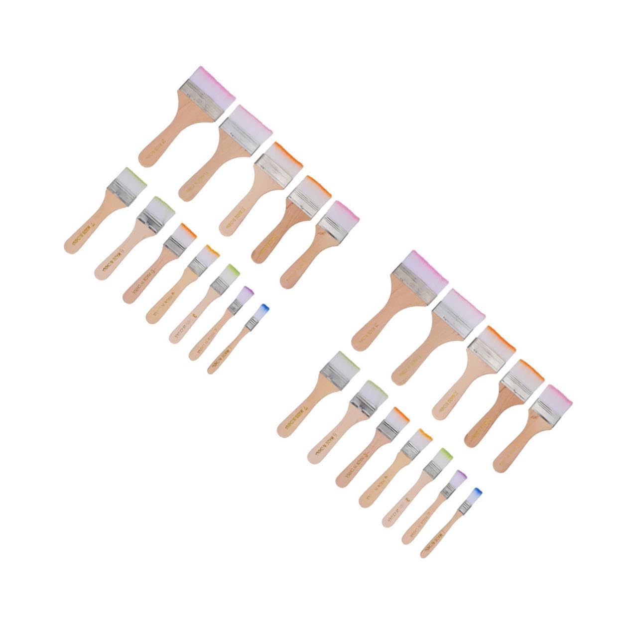Pinceaux professionnels en nylon beige de qualité supérieure par VILLCASE