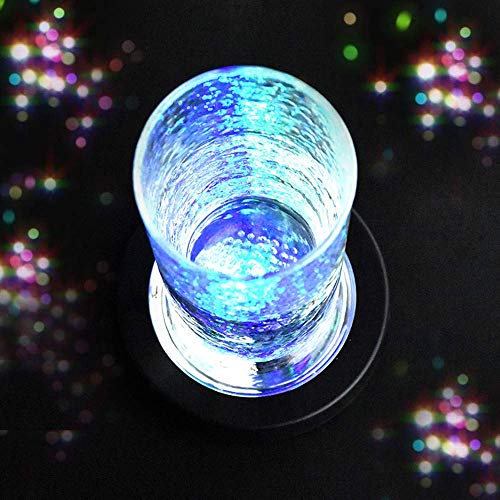 Aibote Led-onderzetter voor drankjes, lichtgevende wijnchampagne, cocktailglas, bekerhouder voor partyclubs, bars… - Afbeelding 6