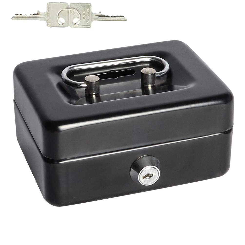 Buy Mydio Metal Money Box Cash Box Lockable Cash Box with 2 Keys Lock