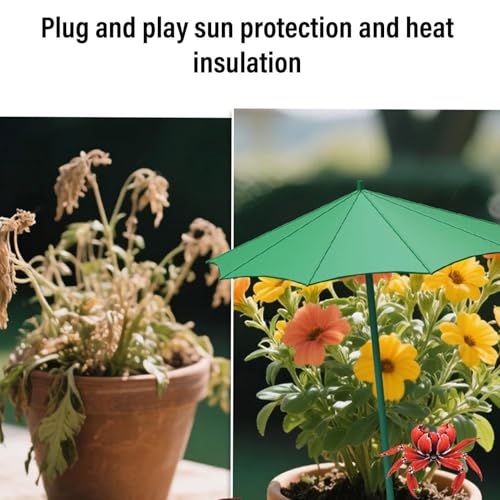Sombrilla para plantas con dispensador de sombra triple regulable 6