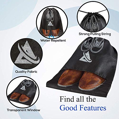 Image of Aqbah Shoe Bags Non Woven Fabric Red, Yellow & Black Set of 12.